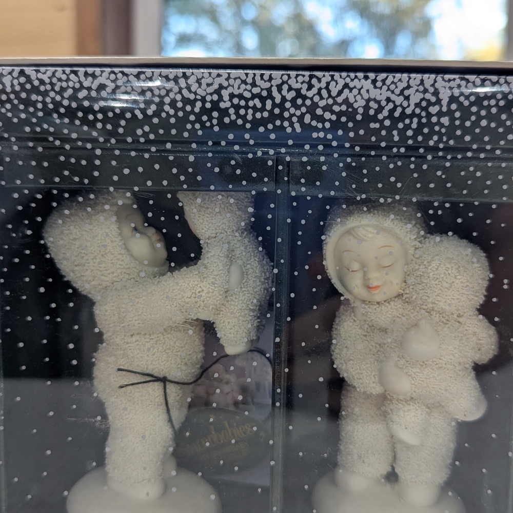 Department 56 Snowbabies with Cream and White Suits